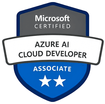 Microsoft Certified Azure AI Cloud Developer Associate badge
